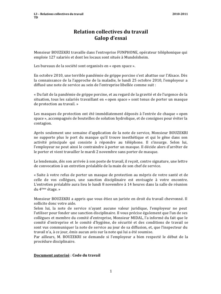 Cas Pratique Droit Des Contrats L2 Corrigé