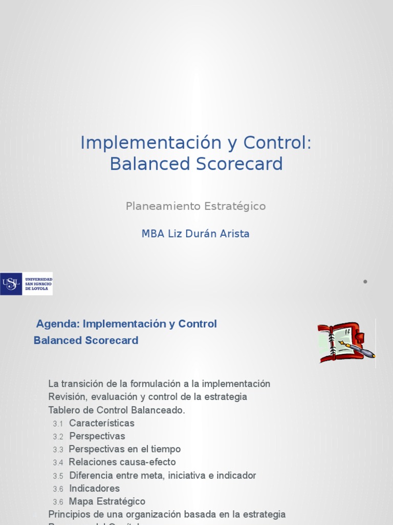 Implementación del Balanced Scorecard | PDF | Business | Cognición