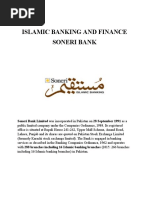 Islamic Banking and Finance Soneri Bank: Soneri Bank Limited Was Incorporated in Pakistan On 28 September 1991 As A