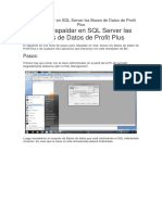 Como Respaldar en SQL Server Las Bases de Datos de Profit Plus