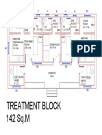 Hospital treatment block floor plan layout