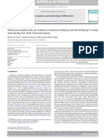 Personality and Individual Differences: Mitch Van Geel, Anouk Goemans, Fatih Toprak, Paul Vedder