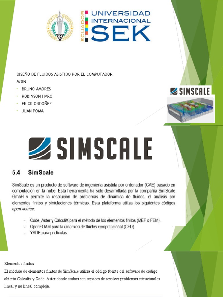 SimScale: CFD en la Nube y Ventajas | PDF | Método de elementos finitos ...
