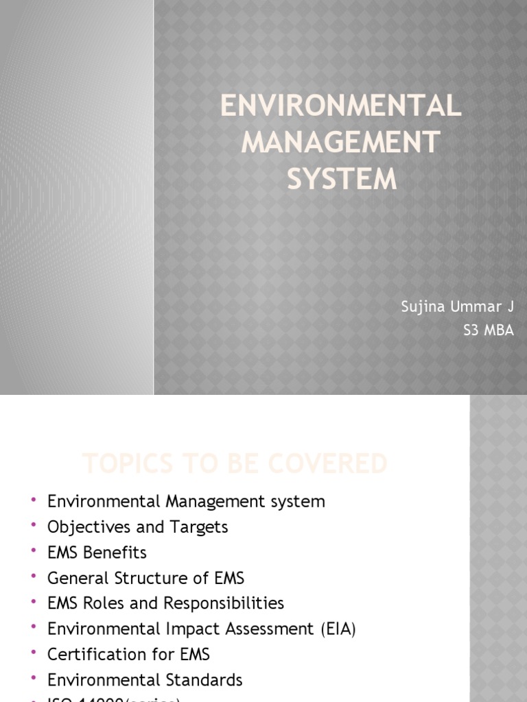 Overview of Environmental Management Systems | PDF | Audit | Economies