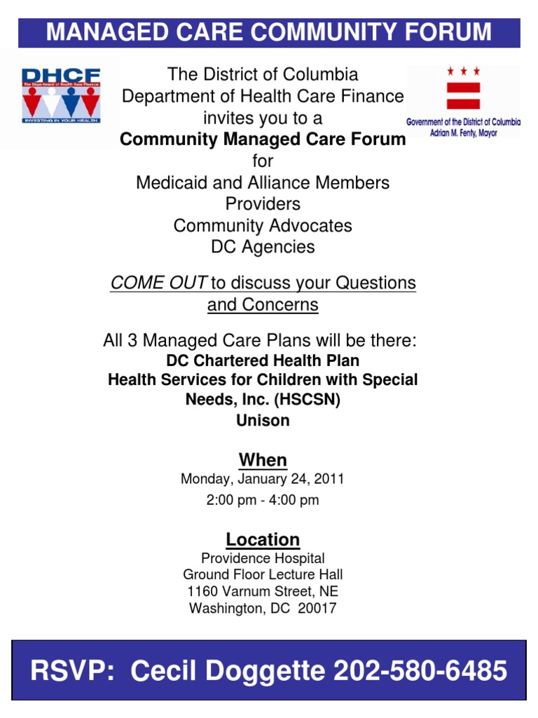 DC Managed Care Community Forum 2023 | PDF