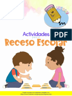 Actividades para Receso Escolar Yessely PDF