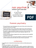 Forensic Psychiatry: Definitions and Overview