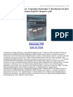 Comunicaciones Opticas Conceptos Esenciales Y Resolucion de Ejer Cicios PDF