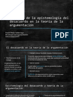 III Coloquio de Argumentación - Epistemología - Desacuerdo - Daniel Mejía
