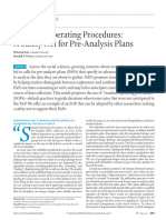 Standard Operating Procedures: A Safety Net For Pre-Analysis Plans