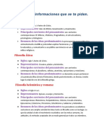 Completa El Siguiente Cuadro Tarea II de Filosofia