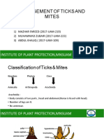 Management of Ticks and Mites