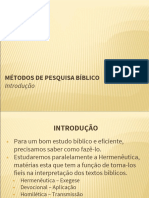 Métodos Práticos para Estudo Bíblico