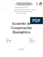Acuerdo de Cooperación Energética
