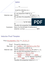 Induction Proof Template PDF