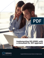 Implementing ISO 45001 With A Consultant vs. DIY Approach