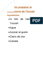 Cómo Preparar La Mazamorra de Tocosh