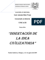 Disertación sobre la idea civilizatoria 