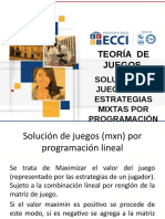 Solución de Juegos Con Estrategias Mixtas Por Programación Lineal