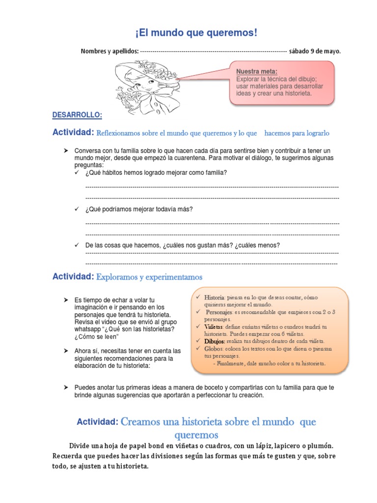 Escribimos Una Historieta ARTE PDF | PDF | Cómics