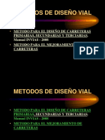 Métodos de Diseño Vial