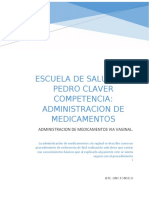 Administracion de Medicamento Via Vaginal