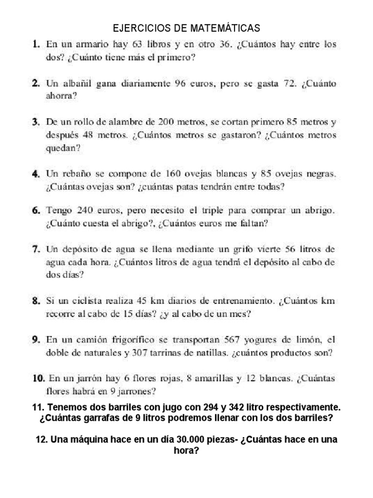 Cuanto Cobra Un Albañil Por Hora Ejercicios de Matemáticas 1-1 | PDF