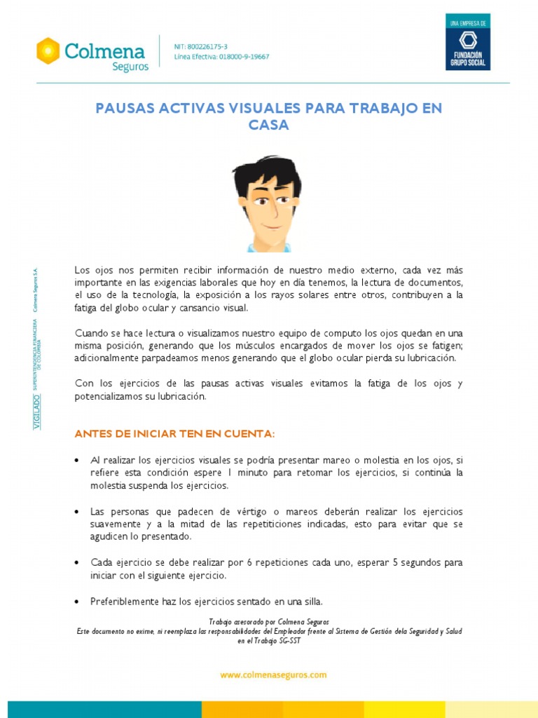 Pausas Activas Visuales | PDF | Ojo humano | Ojo