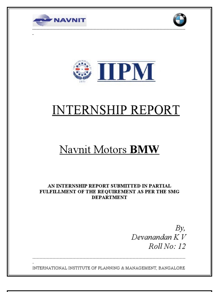 Bmw marketing report