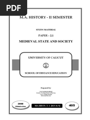 Medieval State And Society Covering Feudalism Caliphate