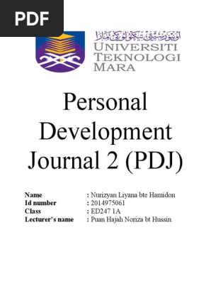 Personal Development Journal 2