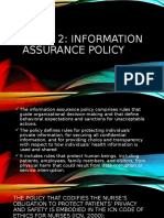 Layer 2: Information Assurance Policy