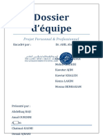 Dossier D'équipe: Projet Personnel & Professionnel