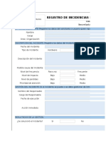 Formato de Gestión de Incidentes