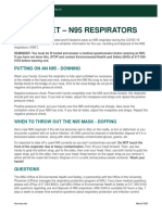 Fact Sheet - N95 Respirators: Putting On An N95 - Donning