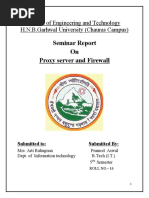 Seminar Report On Proxy Server and Firewall