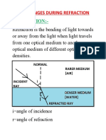 Mass Changes During Refraction