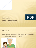 Family Relations: Tricky Puzzles