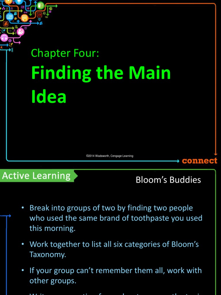 Chapter - 4 - Finding The Main Idea | PDF | Self-Improvement