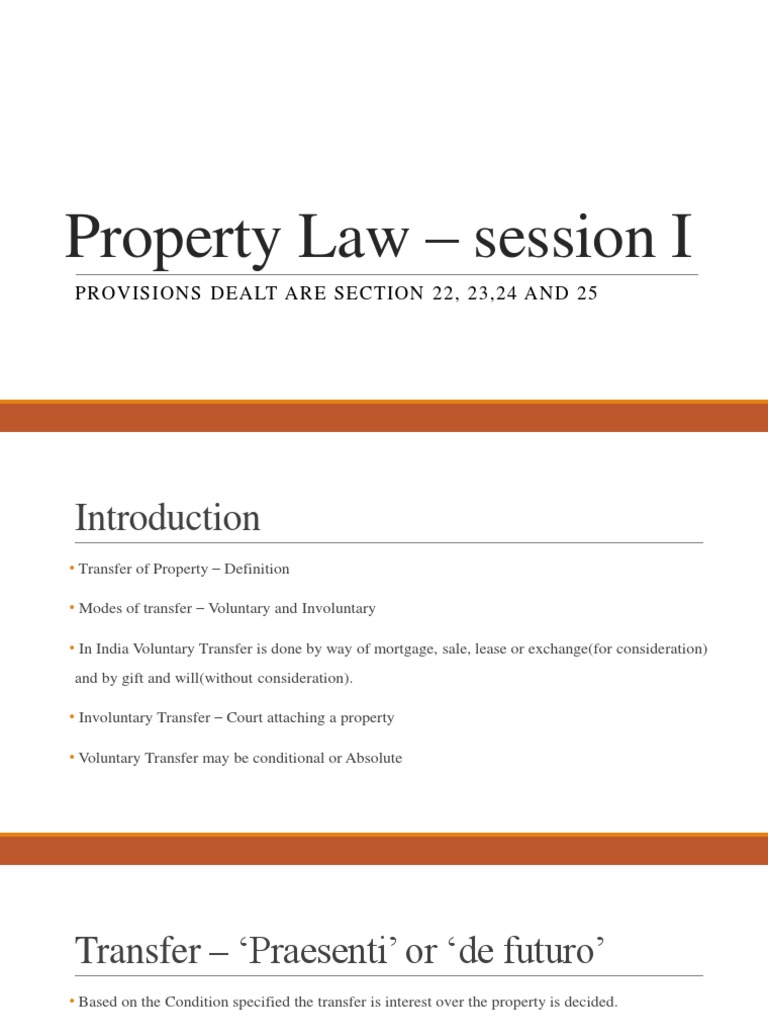 Law of Property Vested Interest, Contingent Interest and Ostensible