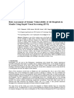 Risk Assessment of Seismic Vulnerability of All Hospitals in Manila Using Rapid Visual Screening (RVS)