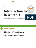 1 Introduction To Research 1