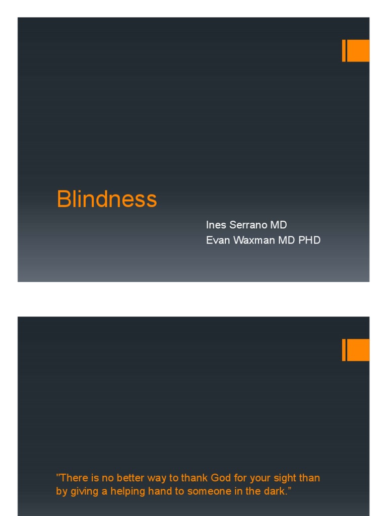 Global Blindness Statistics and Causes | PDF | Visual Impairment ...