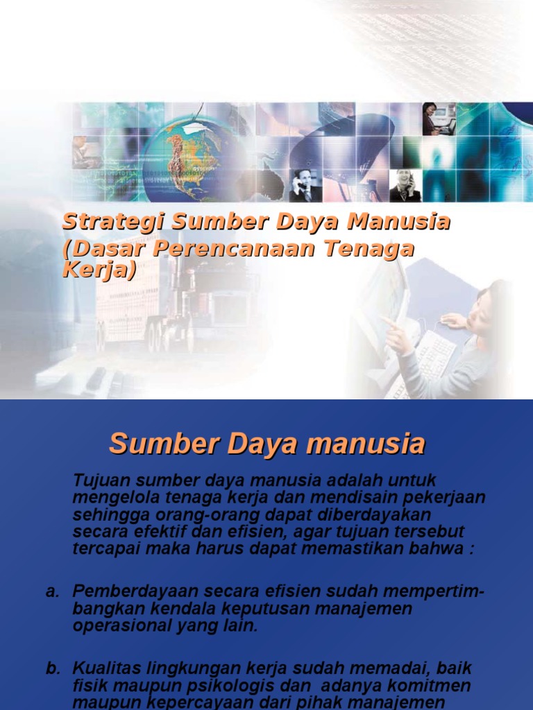 Dasar Perencanaan Tenaga Kerja | PDF