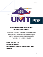 Management Accounting Assignment (University Malaysia Terengganu)