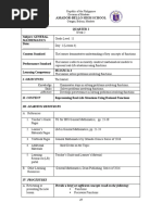 Amador-Bello High School: Quarter I Subject: GENERAL Mathematics Date: - Content Standard