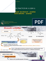 Chimie Farmaceutica An III Sem 2 - LP 6