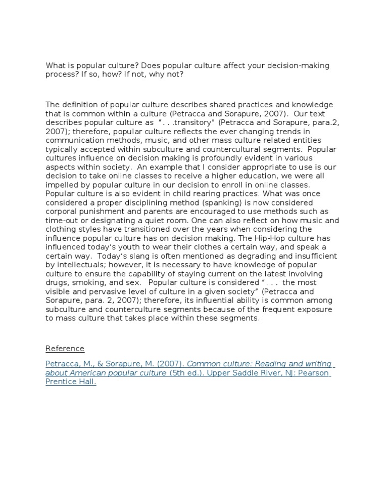 What Is Popular Culture PDF