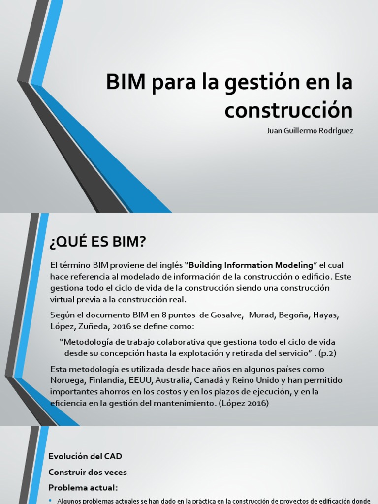 BIM para La Gestión en La Construcción | PDF | Diseño | Modelado de ...