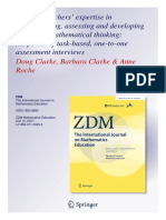 ZDM Clarke, Clarke and Roche Building Teachers Expertise PDF